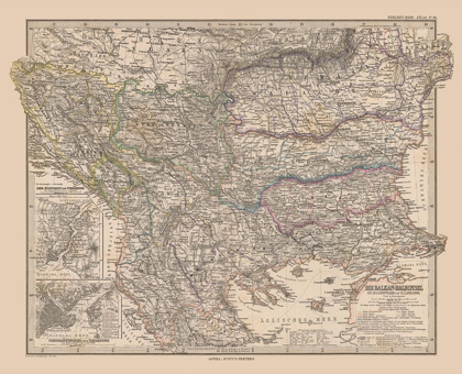 Picture of BALKAN PENINSULA EUROPE - STIELER 1885