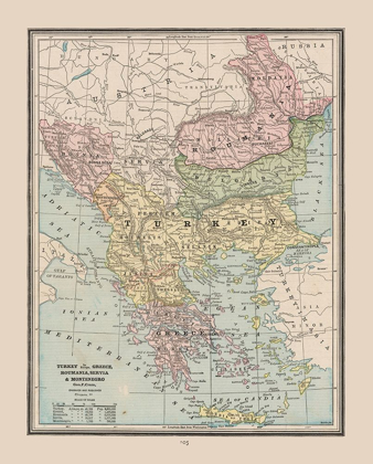 Picture of TURKEY GREECE ROMANIA SERBIA - CRAM 1888