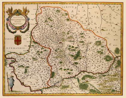Picture of BEAUVAIS REGION FRANCE - BLAEU 1638