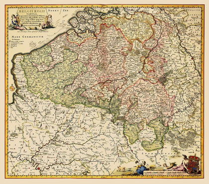 Picture of BENELUX BELGIUM - VISSCHER 1684