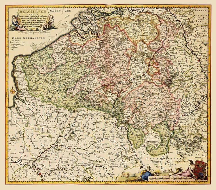 Picture of BENELUX BELGIUM - VISSCHER 1684