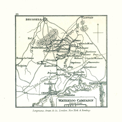 Picture of EUROPE WATERLOO CAMPAIGN BELGIUM - GARDINER 1902