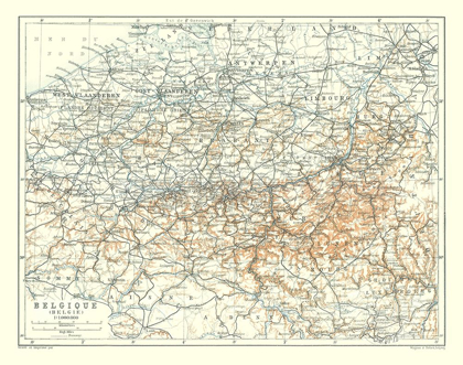 Picture of EUROPE BELGIUM - BAEDEKER 1910