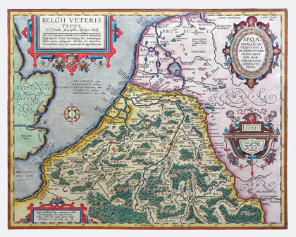 Picture of ANCIENT BELGIUM 1594 EUROPE - ORTELIUS 1570