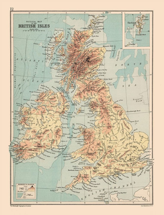 Picture of SHETLAND ISLANDS BRITISH ISLES - BARTHOLOMEW 1892