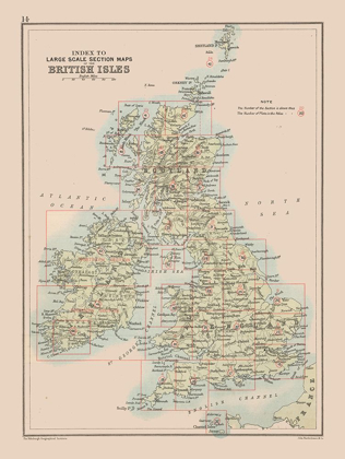 Picture of BRITISH ISLES - BARTHOLOMEW 1892
