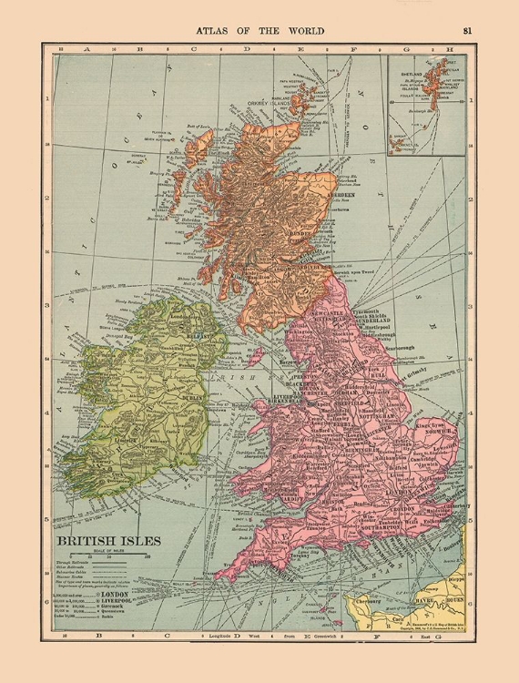 Picture of BRITISH ISLES - HAMMOND 1910