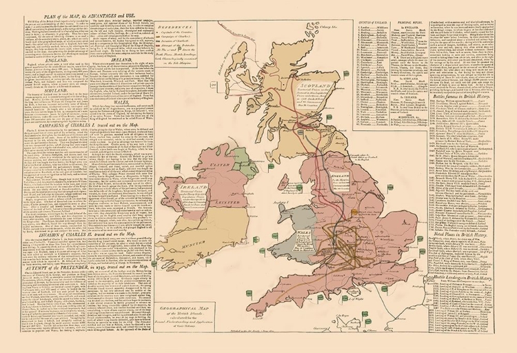 Picture of IRELAND WALES ENGLAND SCOTLAND - LE SAGE 1801