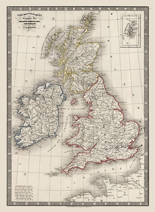 Picture of BRITISH ISLES - MONIN 1839