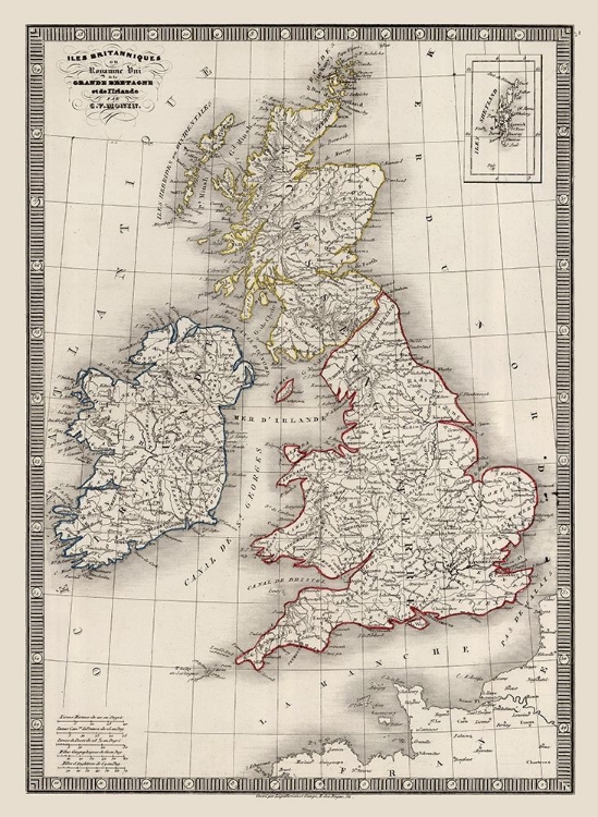 Picture of BRITISH ISLES - MONIN 1839