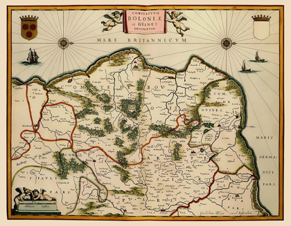 Picture of BOULOGNE SUR MER REGION FRANCE - BLAEU 1631