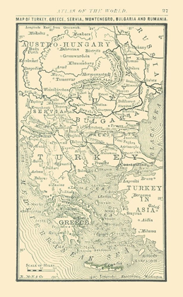 Picture of BALKAN PENINSULA - ALDEN 1886