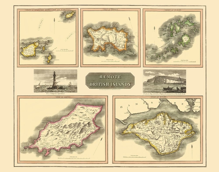 Picture of REMOTE BRITISH ISLES FRANCE - THOMSON 1817