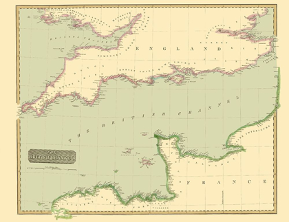 Picture of BRITISH CHANNEL ENGLAND FRANCE - THOMSON 1814