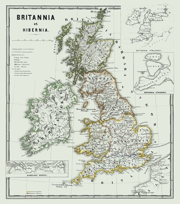 Picture of BRITANNIA HIBERNIA UNITED KINGDOM - SPRUNER 1865