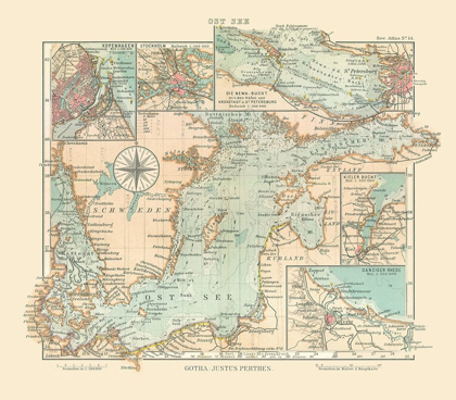 Picture of BALTIC SEA SWEDEN DENMARK LATVIA - PERTHES 1914