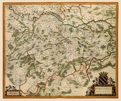 Picture of BURGUNDY FRANCE - BLAEU 1662
