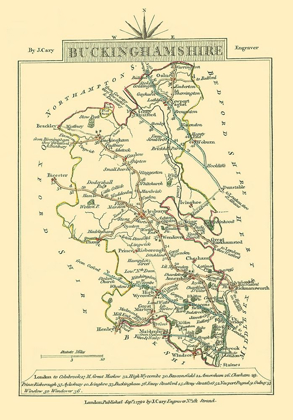 Picture of BUCKINGHAMSHIRE COUNTY ENGLAND - CARY 1792