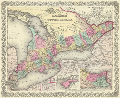 Picture of UPPER CANADA - COLTON 1855
