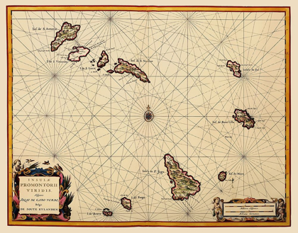 Picture of AFRICA CAPE VERDE ISLANDS - BLAEU 1667