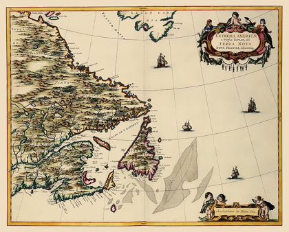 Picture of ATLANTIC COAST CANADA - BLAEU 1662