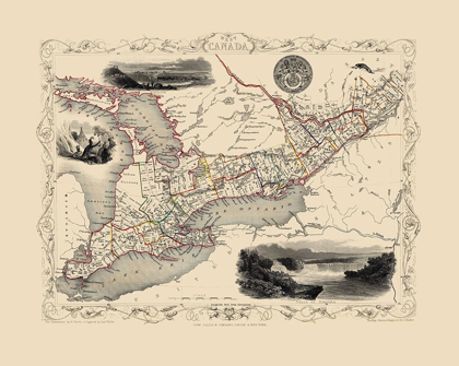 Picture of WEST CANADA - TALLIS 1851