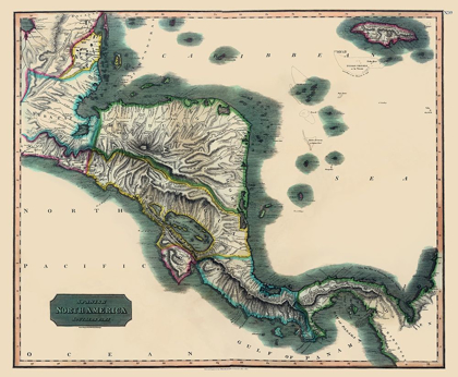 Picture of HONDURAS GUATEMALA NICARAGUA - BALDWIN 1816