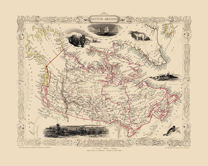 Picture of BRITISH AMERICA CANADA - TALLIS 1851