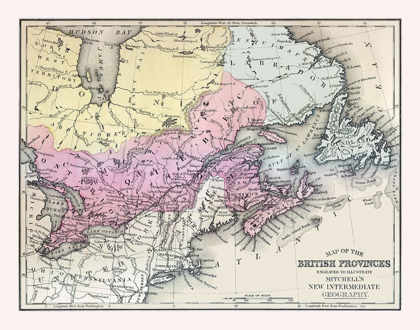 Picture of BRITISH PROVINCES CANADA - MITCHELL 1877