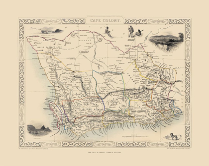 Picture of CAPE COLONY SOUTH AFRICA - TALLIS 1851