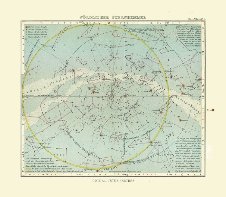 Picture of CELESTIAL NORTH POLE - PERTHES 1914