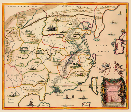 Picture of TRAVEL ROUTE CHINA - NIEUHOFF 1655