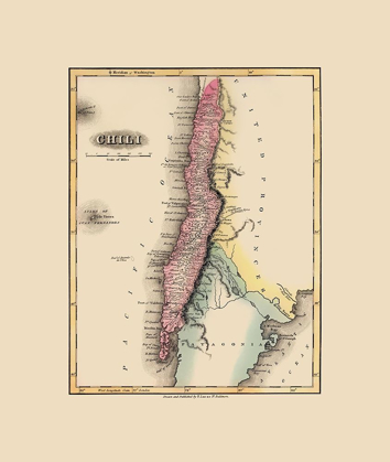 Picture of SOUTH AMERICA CHILE - LUCAS 1823