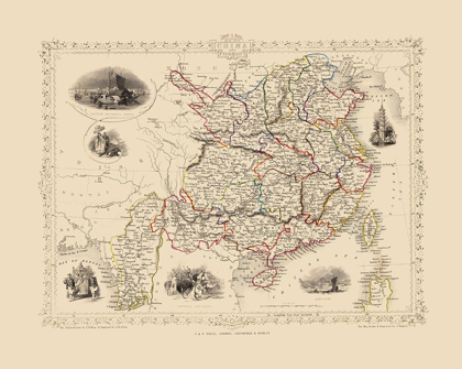 Picture of ASIA CHINA BURMA - TALLIS 1851