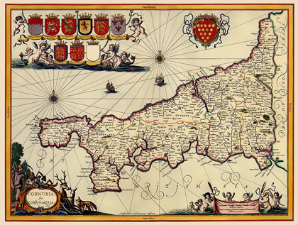 Picture of CORNWALL COUNTY ENGLAND - JANSSON 1646
