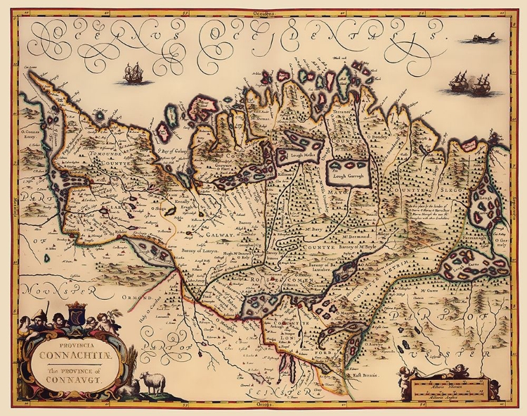 Picture of CONNACHT PROVINCE IRELAND - JANSSON 1642