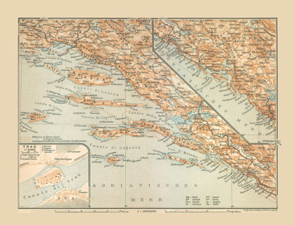 Picture of SOUTHERN CROATIA EUROPE - BAEDEKER 1910