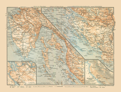 Picture of SIBENIK CROATIA EUROPE - BAEDEKER 1910