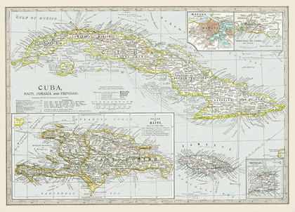 Picture of CUBA HAITI JAMAICA TRINIDAD - CENTURY 1897