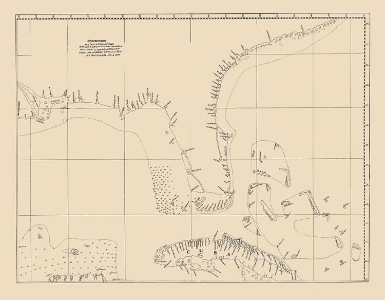 Picture of FLORIDA, CUBA STRAIT - BALENTIN 1757