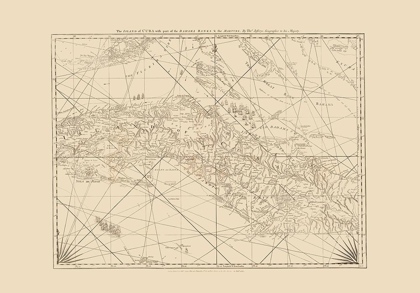 Picture of SURROUNDING NAUTICAL CHART CARIBBEAN CUBA