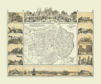 Picture of CENTRAL AMERICA HAVANA CUBA - MAY 1853