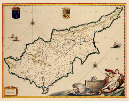 Picture of MEDITERRANEAN CYPRUS - BLAEU 1635