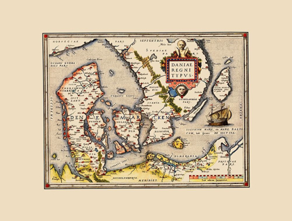 Picture of SCANDINAVIA DENMARK - ORTELIUS 1570