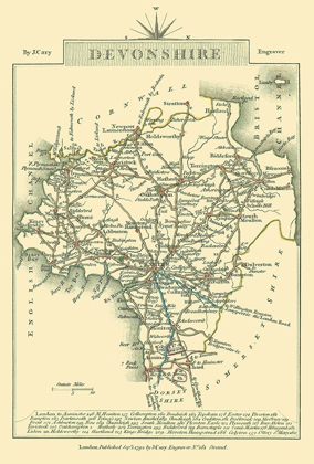 Picture of DEVONSHIRE COUNTY ENGLAND - CARY 1792