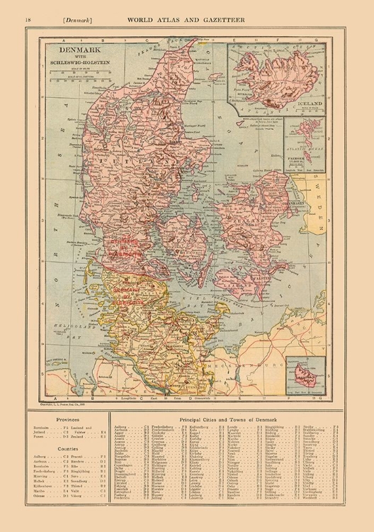 Picture of SCHLESWIG HOLSTEIN GERMANY DENMARK - REYNOLD 1921