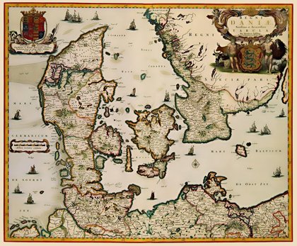 Picture of SCANDINAVIA DENMARK - BLAEU 1662