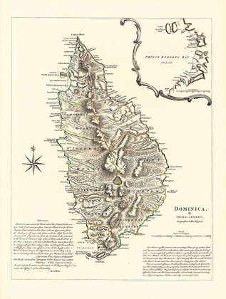 Picture of CARIBBEAN DOMINICA - SAYER 1768