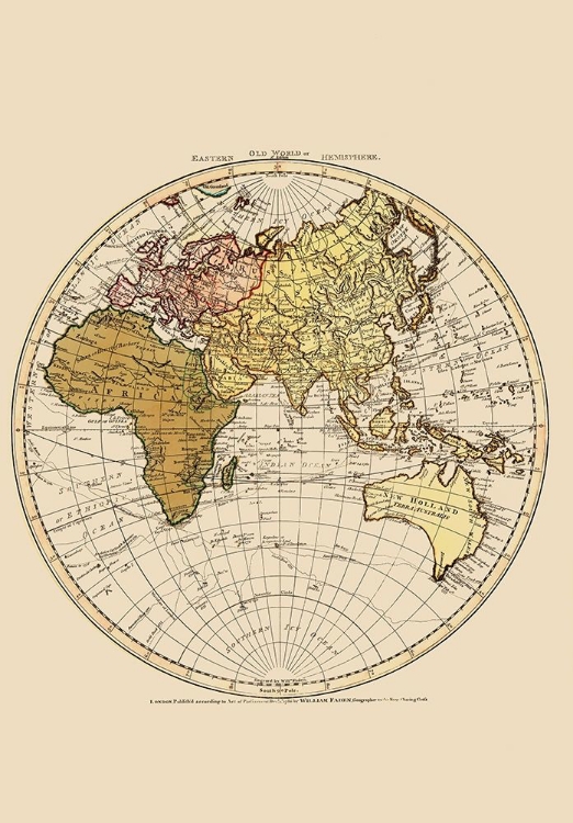 Picture of EASTERN HEMISPHERE - FADEN 1786