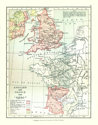 Picture of EUROPE ENGLAND FRANCE 1259 - GARDINER 1902